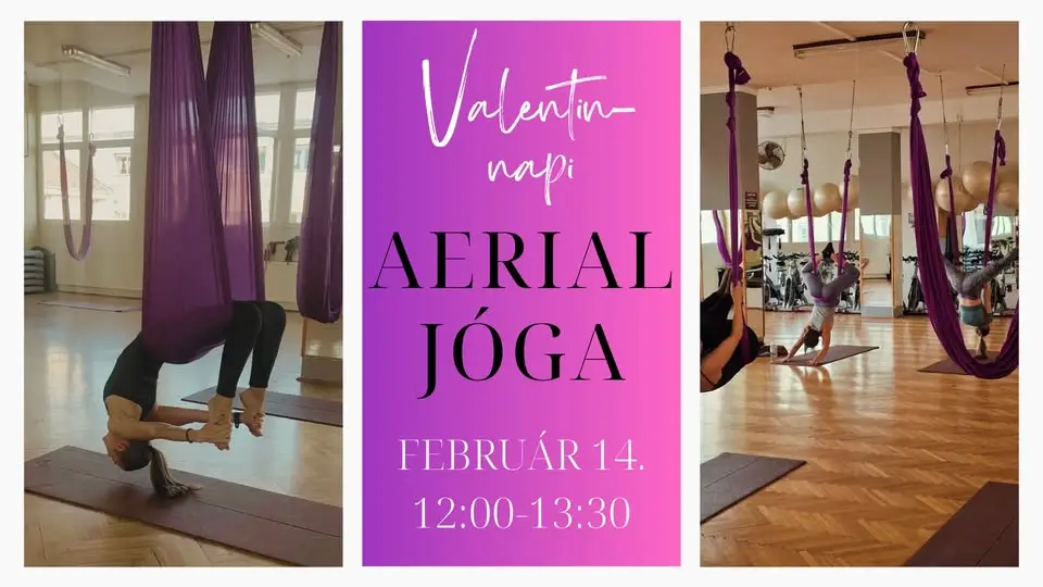 Valentin-napi aerial jóga <3